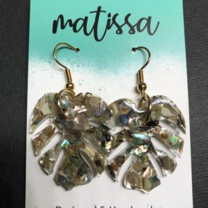 Colila Collection - Monstera Gold Dangles